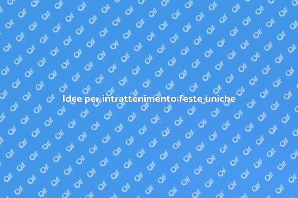 Crea momenti indimenticabili alle feste