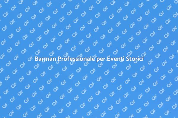 Trasforma le tue Serate con un Barman