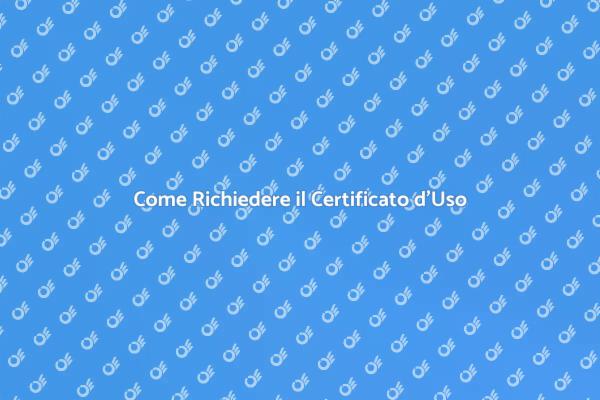 Richiesta Certificato di Destinazione