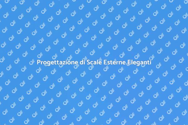 Scale Esterne: Funzionalità e Design