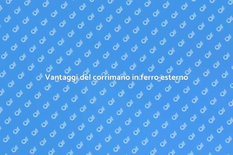 Corrimano in ferro per uso esterno