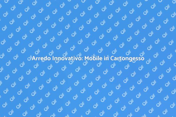 Arreda con un Mobile in Cartongesso