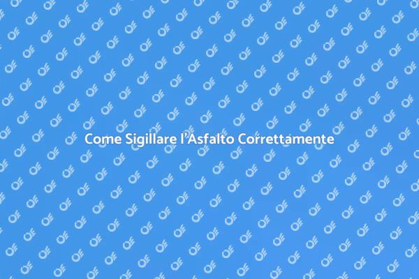 Applicare la Sigillatura dell'Asfalto