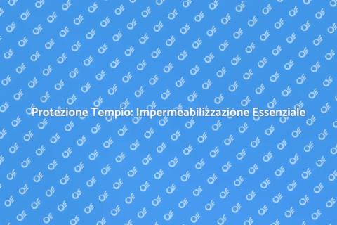 Impermeabilizzazione Tempio: Guida Essenziale