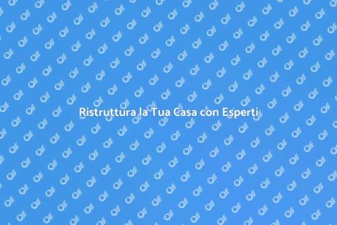 Progettazione Residenziale per la Casa