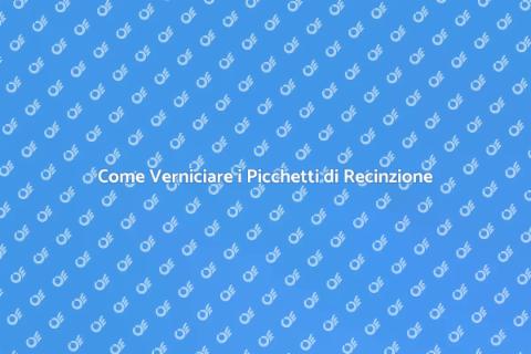 Verniciare Picchetti di Recinzione