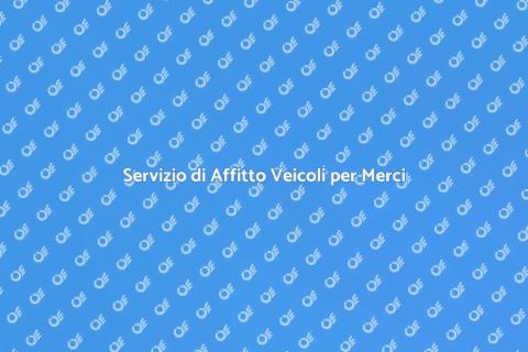Affittare un Veicolo per Merci