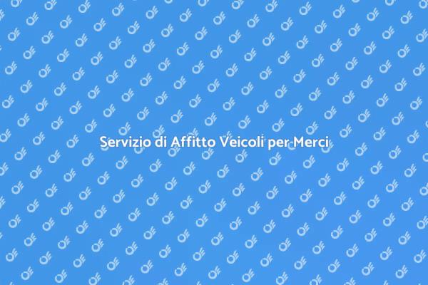Il Tuo Veicolo Ideale per Trasporto Merci