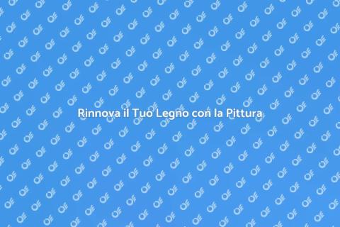 Pittura a Pennello per Legno