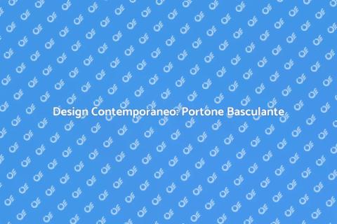 Portone Basculante in Stile Moderno