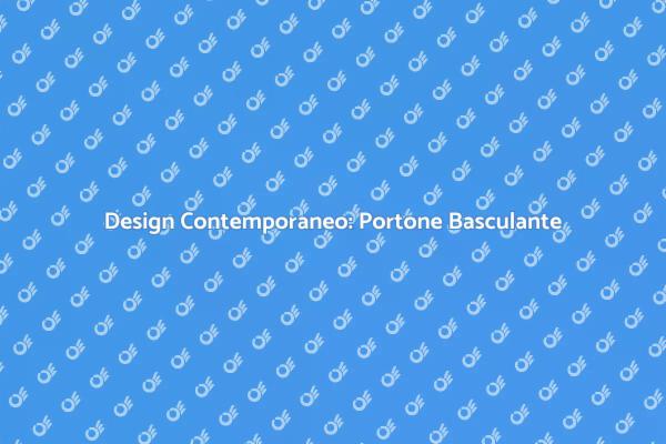 Rinnova la Tua Casa con un Portone Moderno