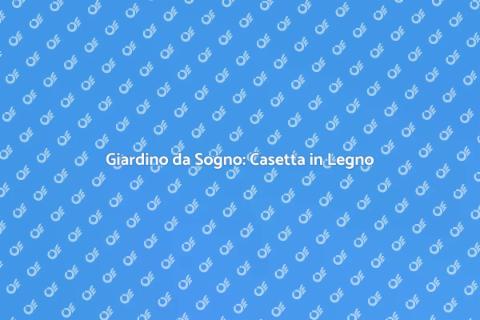 Casetta in Legno da Giardino LED