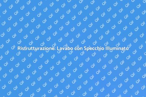Lavabo Bagno con Specchio Retroilluminato