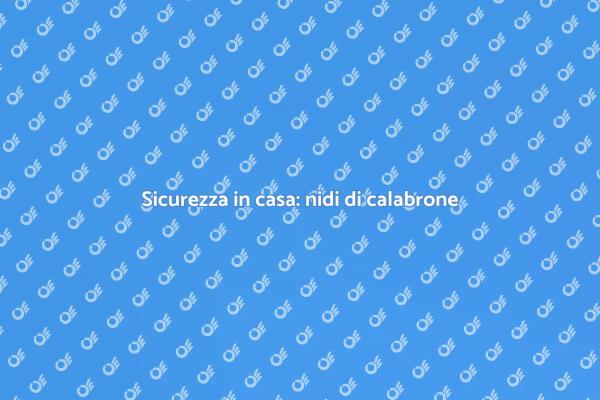 Liberati dai calabroni in modo sicuro