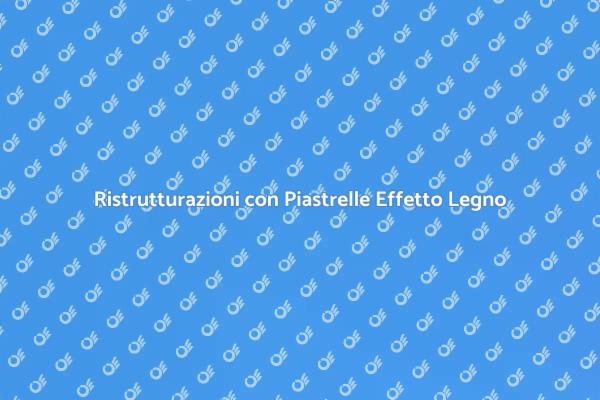 Piastrelle in Legno: L’Alternativa Ideale