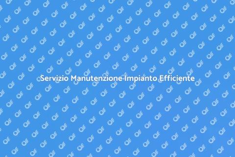 Manutenzione Impianto Tecnologico