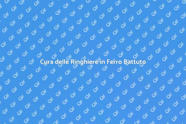 Come Mantenere le Ringhiere in Ferro