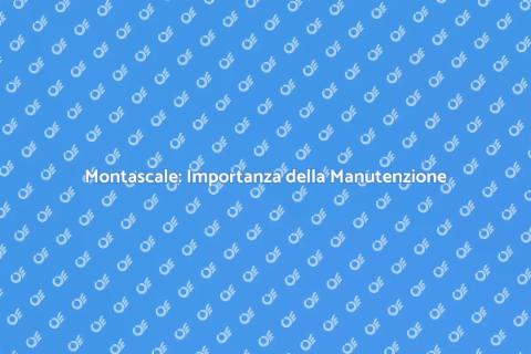 Manutenzione Montascale: Sicurezza e Longevità