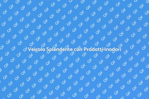Veicolo Perfetto senza Odori Chimici