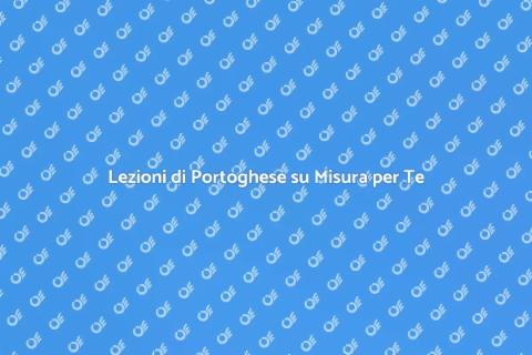 Impara il Portoghese con Lezioni Personalizzate
