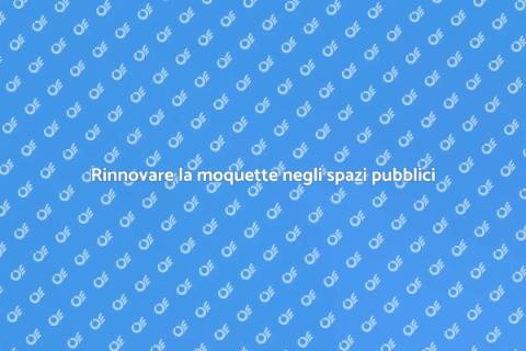 Ricambio moquette per spazi pubblici