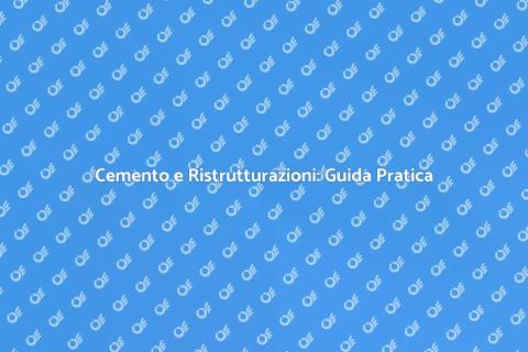 Gestione del Cemento per Ristrutturazioni
