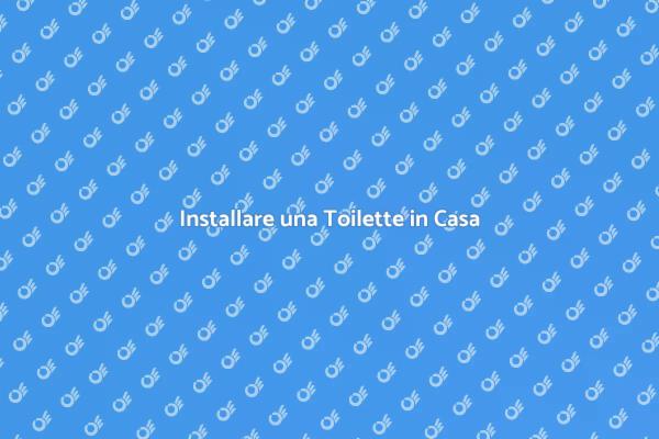 Come Installare una Toilette
