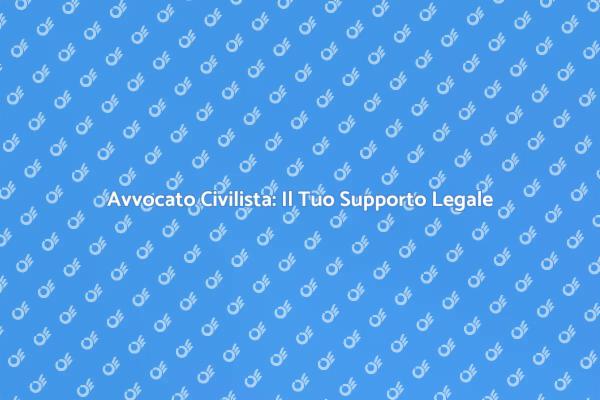 Avvocato Civilista: Assistenza e Consulenza