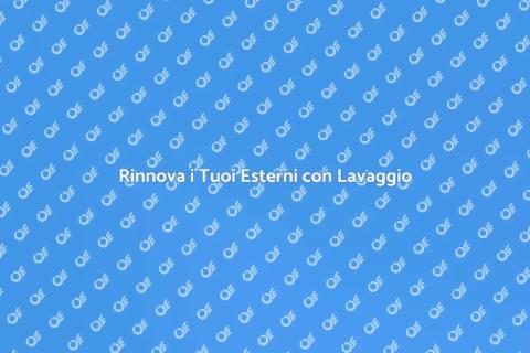 Lavaggio a Pressione per Esterni