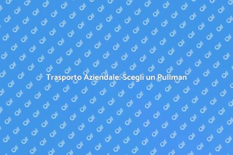 Pullman per Trasporto Aziendale Efficiente
