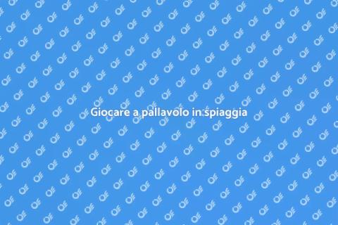 Pianificare partita di pallavolo spiaggia