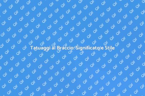 Tatuaggio al Braccio: Espressione Unica