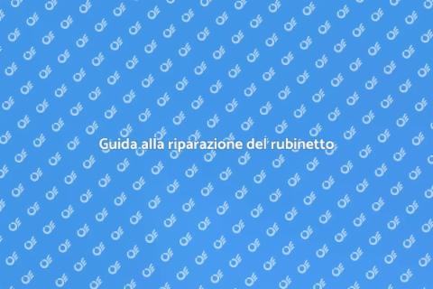 Riparare perdita di rubinetto facilmente