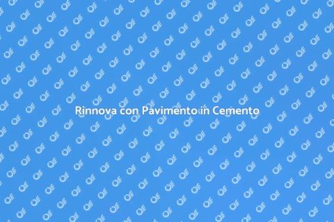 Rifacimento Pavimento in Cemento