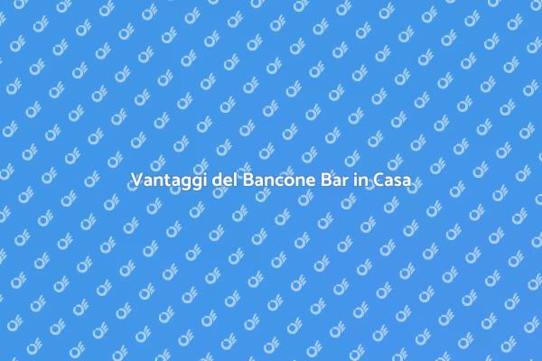 Bancone Bar: Trasforma il Tuo Spazio
