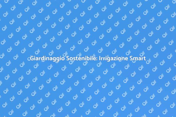 Irrigazione Efficiente per Giardini Moderni