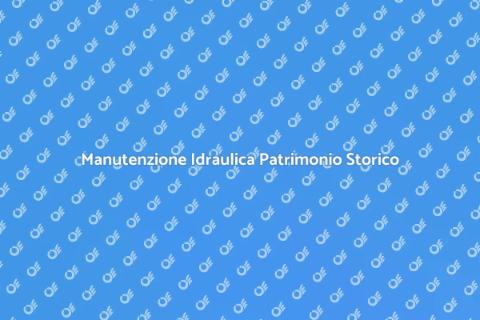 Ispezione Idraulica Patrimonio Storico