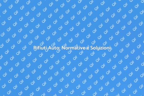 Rifiuti Automobilistici: Guida alla Gestione
