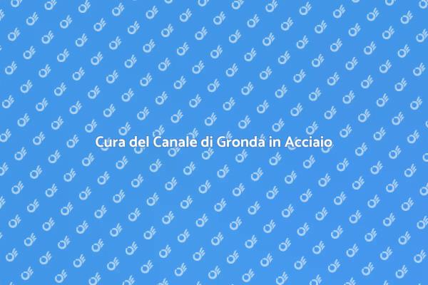 Manutenzione Essenziale del Canale di Gronda