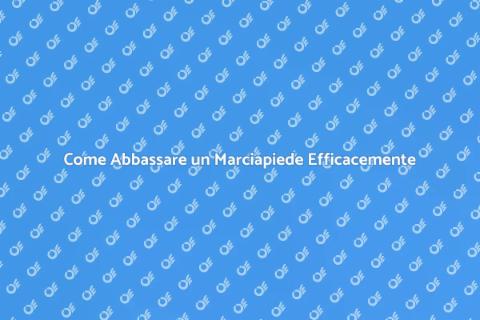 Abbassare un Marciapiede: Guida Pratica