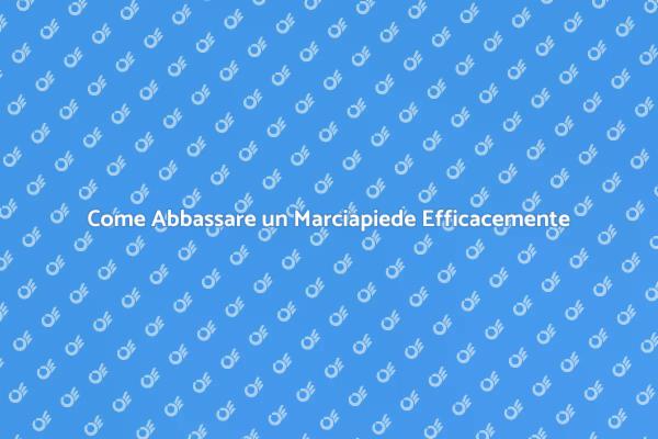 Abbassare un Marciapiede: Ecco Come Fare