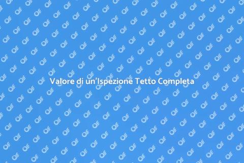 Ispezione Tetto con Rapporto Dettagliato