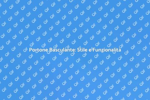 Personalizzazione Portone Basculante