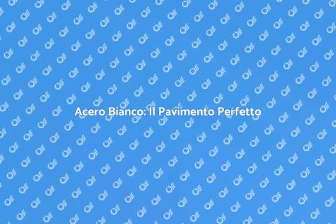 Pavimento in Acero Bianco: Eleganza