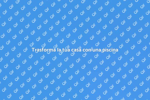 Crea la tua oasi con piscina a casa