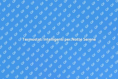 Termostati per il Comfort Notturno