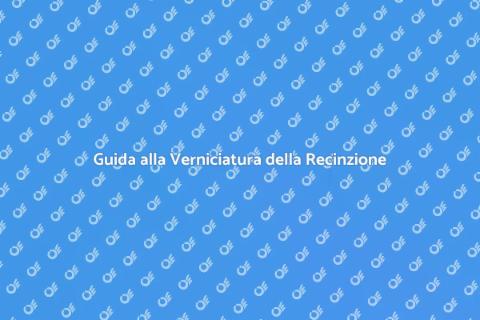 Verniciare una Recinzione Elegante