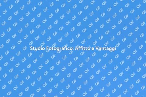 Affitto Studio Fotografico per Professionisti