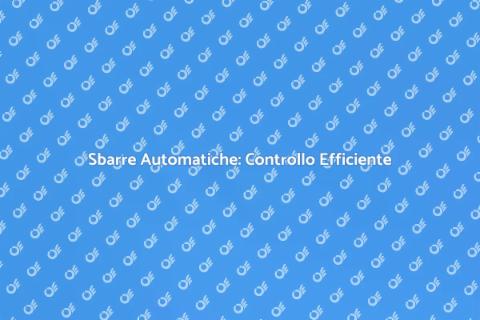 Controllo Sbarre Automatiche