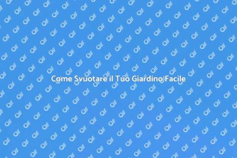 Svuotare Appartamento con Giardino